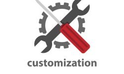 Flat design vector website custom page icon element Customization web element icon vector design image. Flat design vector website custom page icon element